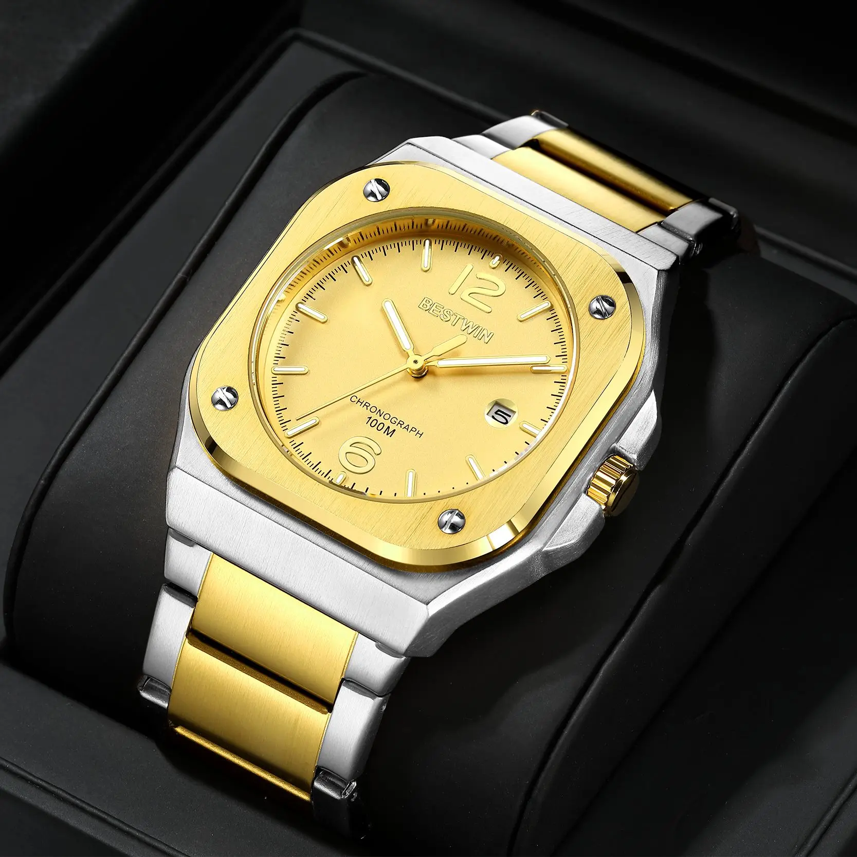 New Relogio Masculino Quartz Watches For Men Luxury Brand Fashion Sports Watches Steel Strip Strap Sapphire
New Relogio Masculino Quartz Watches For Men Luxury Brand Fashion Sports Watches Steel Strip Strap Sapphire
