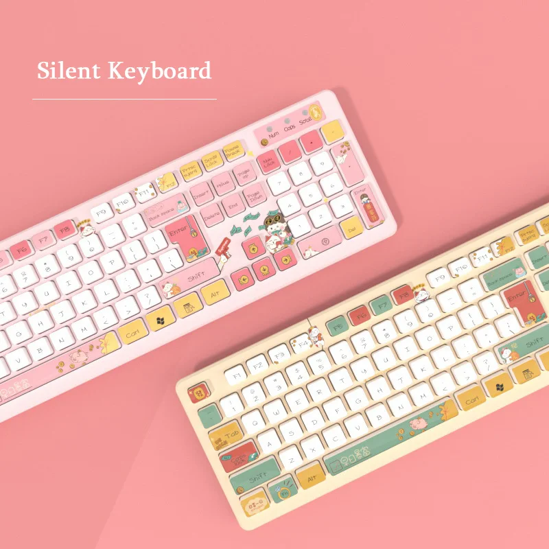 Kawaii Беспроводная игровая клавиатура для девочек, розовая клавиатура, милая мультяшная Бесшумная Проводная клавиатура для ноутбука, ПК, настольного компьютера, подарок
Kawaii Беспроводная игровая клавиатура для девочек, розовая клавиатура, милая мультяшная Бесшумная Проводная клавиатура для ноутбука, ПК, настольного компьютера, подарок
