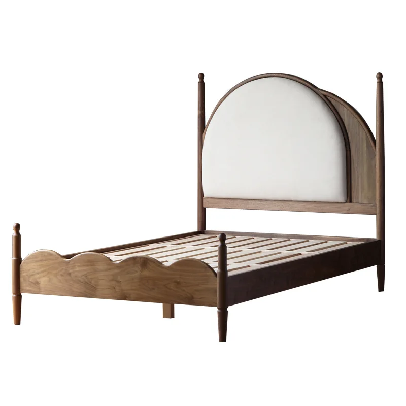 Solid wood children's bed boys and girls princess bed Nordic bedroom black walnut soft bag single bed 1.2 1.5
Solid wood children's bed boys and girls princess bed Nordic bedroom black walnut soft bag single bed 1.2 1.5