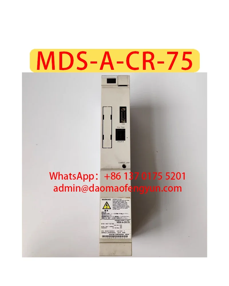 MDS-A-CR-75 Used Servo Drive,MDS A CR 75,Fast shipping
MDS-A-CR-75 Used Servo Drive,MDS A CR 75,Fast shipping