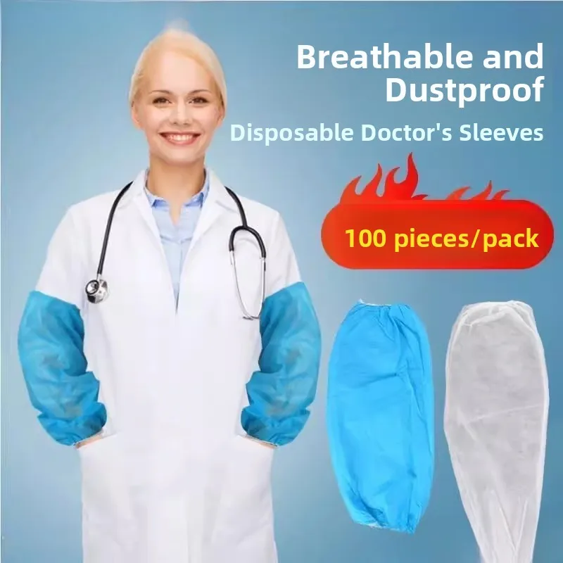 Doctor's Use Disposable Long Thick Plastic Sleeve Covers Waterproof Transparent Hospital Protection Hand Work Gendershorts
Doctor's Use Disposable Long Thick Plastic Sleeve Covers Waterproof Transparent Hospital Protection Hand Work Gendershorts