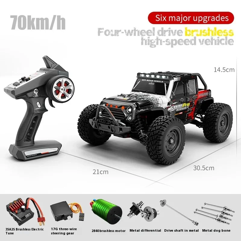 perfect gift set:70km/h 1:16 scale 4WD high-speed off-road rc car,2.4G remote control car,brushless motor electric car kids toys
perfect gift set:70km/h 1:16 scale 4WD high-speed off-road rc car,2.4G remote control car,brushless motor electric car kids toys
