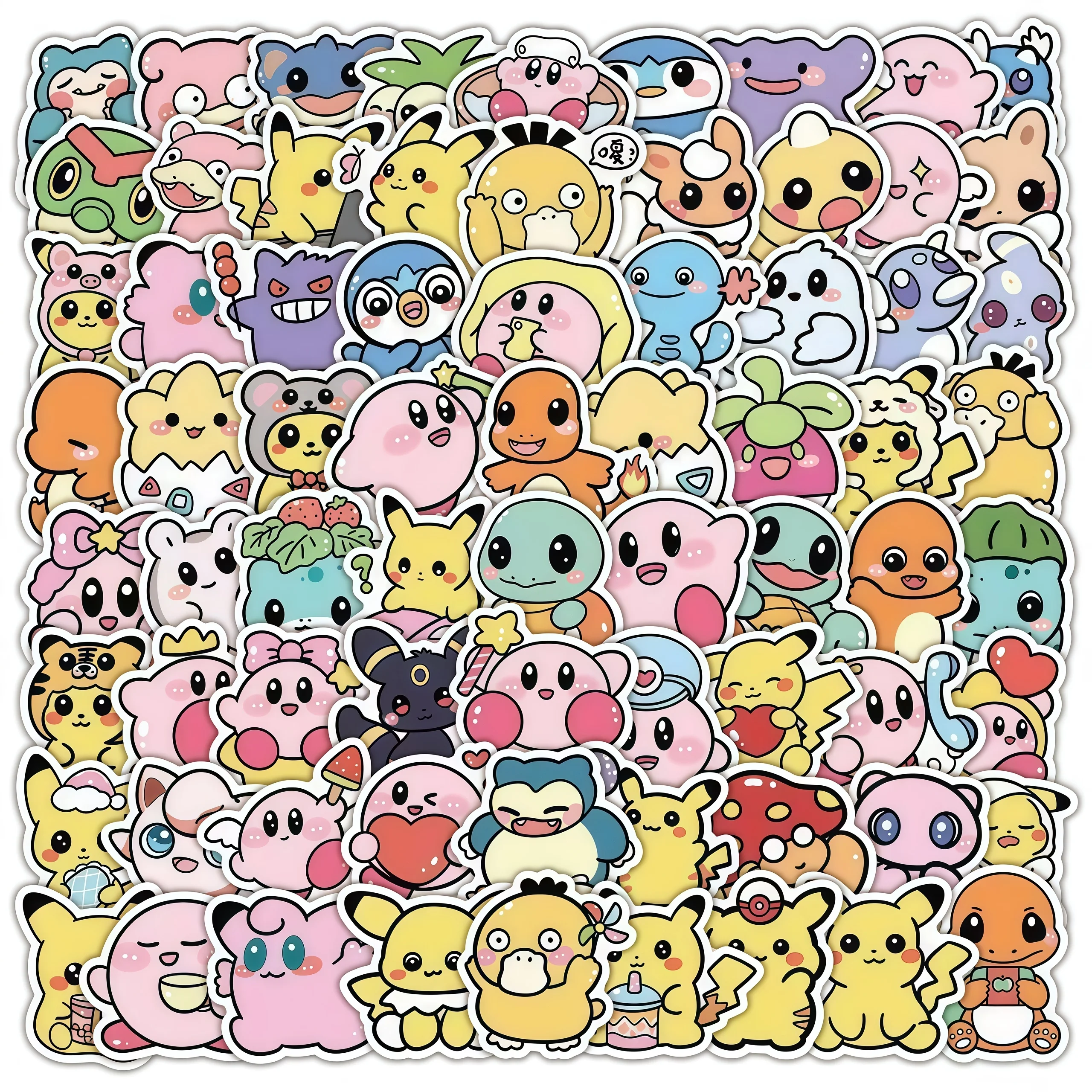 100 Pcs Cute Pokémon Stickers – Kawaii Pikachu, Eevee & Friends for Journaling, Phone Case, Water Bottle & Stationery Decoration
100 Pcs Cute Pokémon Stickers – Kawaii Pikachu, Eevee & Friends for Journaling, Phone Case, Water Bottle & Stationery Decoration