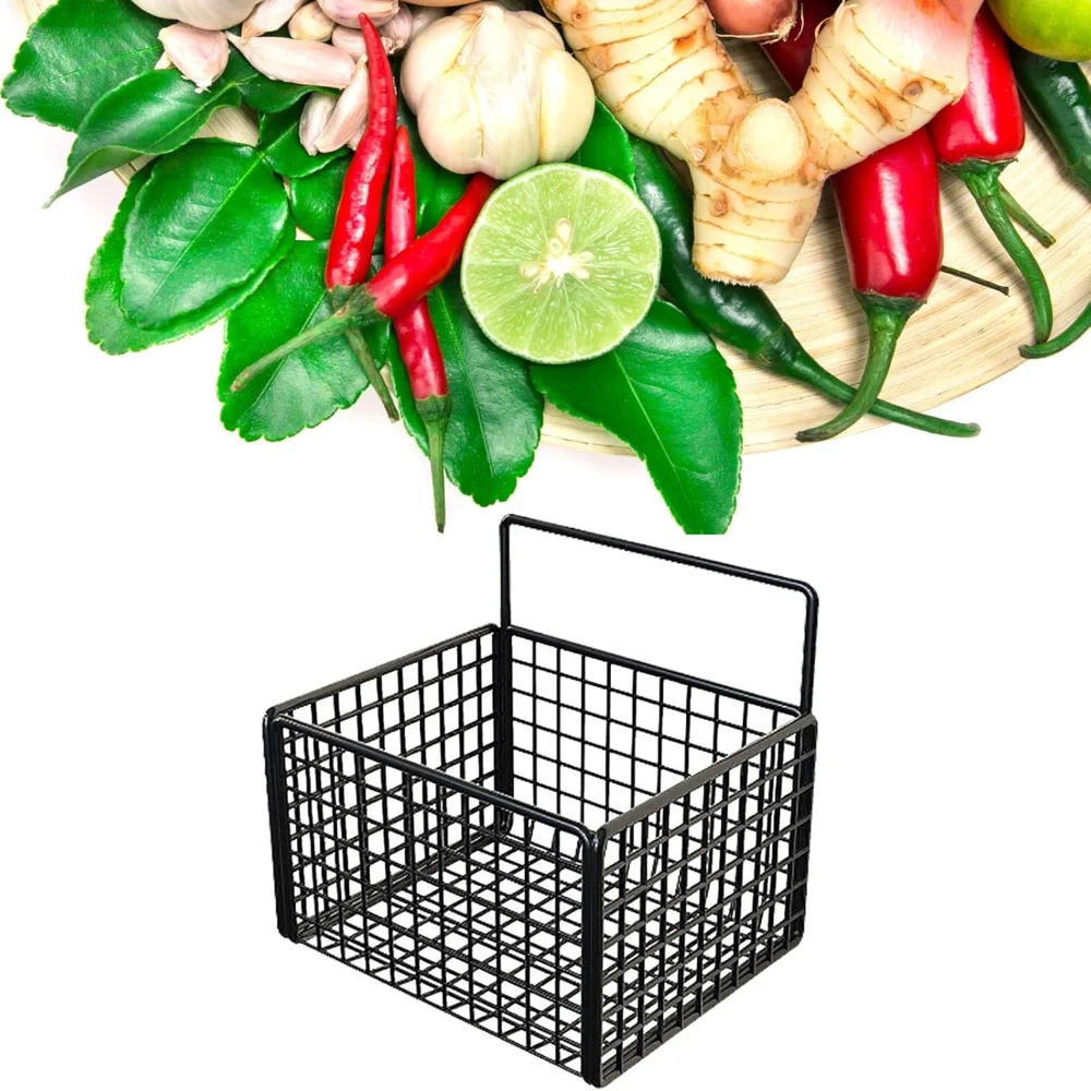 Настенная кухонная корзина, подвесная клейкая проволочная корзина, металлический настенный проволочный контейнер для кухни, еды, кладовой, ванной комнаты (черный)
Настенная кухонная корзина, подвесная клейкая проволочная корзина, металлический настенный проволочный контейнер для кухни, еды, кладовой, ванной комнаты (черный)