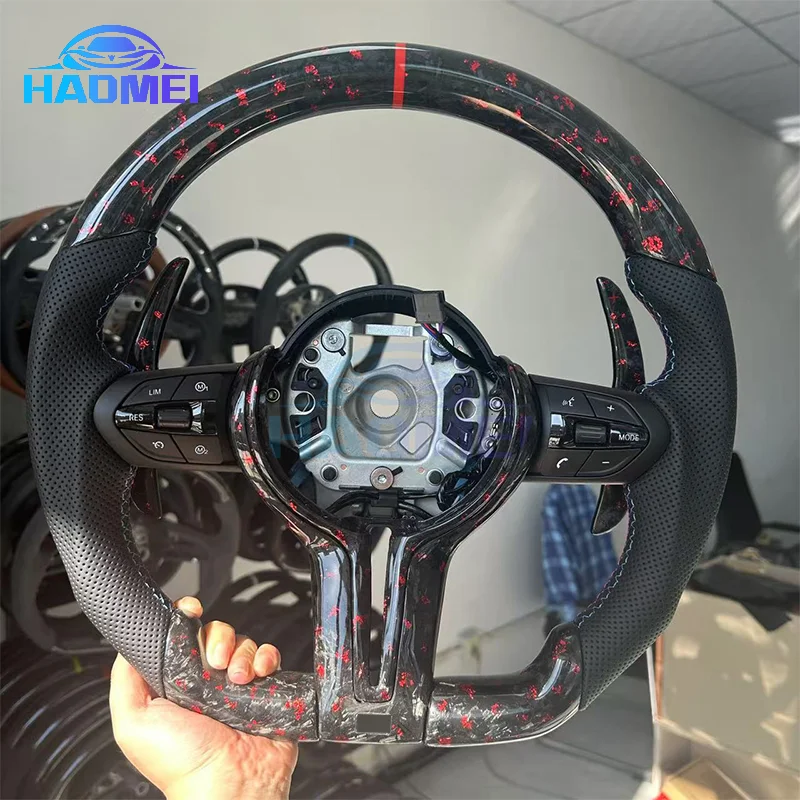 Для BMW F10 F11 F20 F21 F22 F30 F31 F32 F36 F80 F82 M3 M4 M, красная индивидуальная серия, кованое рулевое колесо из углеродного волокна,
Для BMW F10 F11 F20 F21 F22 F30 F31 F32 F36 F80 F82 M3 M4 M, красная индивидуальная серия, кованое рулевое колесо из углеродного волокна,