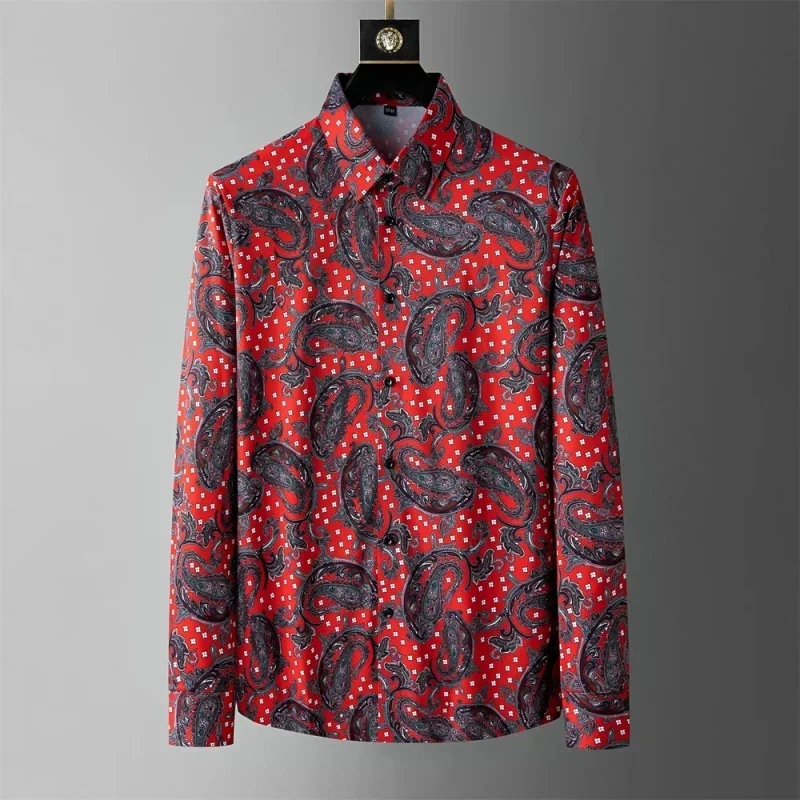 Luxury Printed Shirt Men's Long Sleeve Casual Shirt High Quality Fashion Popular Premium Korean Men's Clothing S-6XL
Luxury Printed Shirt Men's Long Sleeve Casual Shirt High Quality Fashion Popular Premium Korean Men's Clothing S-6XL