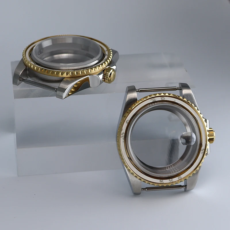 40mm Silver Gold Watch Case Sapphire Glass For Nh35 Nh36 Nh34/38 4R36 Miyota8215 Eta2824 Movement sub gmt watch accessories Case
40mm Silver Gold Watch Case Sapphire Glass For Nh35 Nh36 Nh34/38 4R36 Miyota8215 Eta2824 Movement sub gmt watch accessories Case