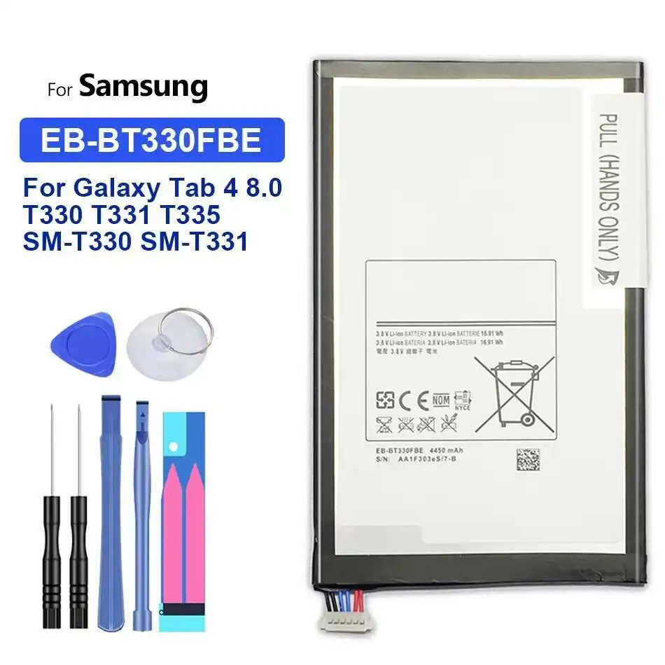 Tablet Battery 4450Mah EB-BT330FBE Premium Replacement For Samsung Galaxy Tab 4 8.0 T330 SM T331 T331C T335
Tablet Battery 4450Mah EB-BT330FBE Premium Replacement For Samsung Galaxy Tab 4 8.0 T330 SM T331 T331C T335