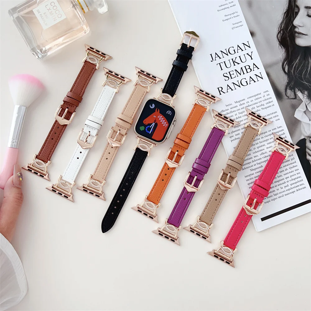 Кожаный ремешок с бриллиантами для Apple Watch Band 44 мм Ultra 49 мм 40 мм 45 мм 44 мм 41 мм Оригинальный браслет для iWatch Series 8 7 6 5 4 3 SE
Кожаный ремешок с бриллиантами для Apple Watch Band 44 мм Ultra 49 мм 40 мм 45 мм 44 мм 41 мм Оригинальный браслет для iWatch Series 8 7 6 5 4 3 SE
