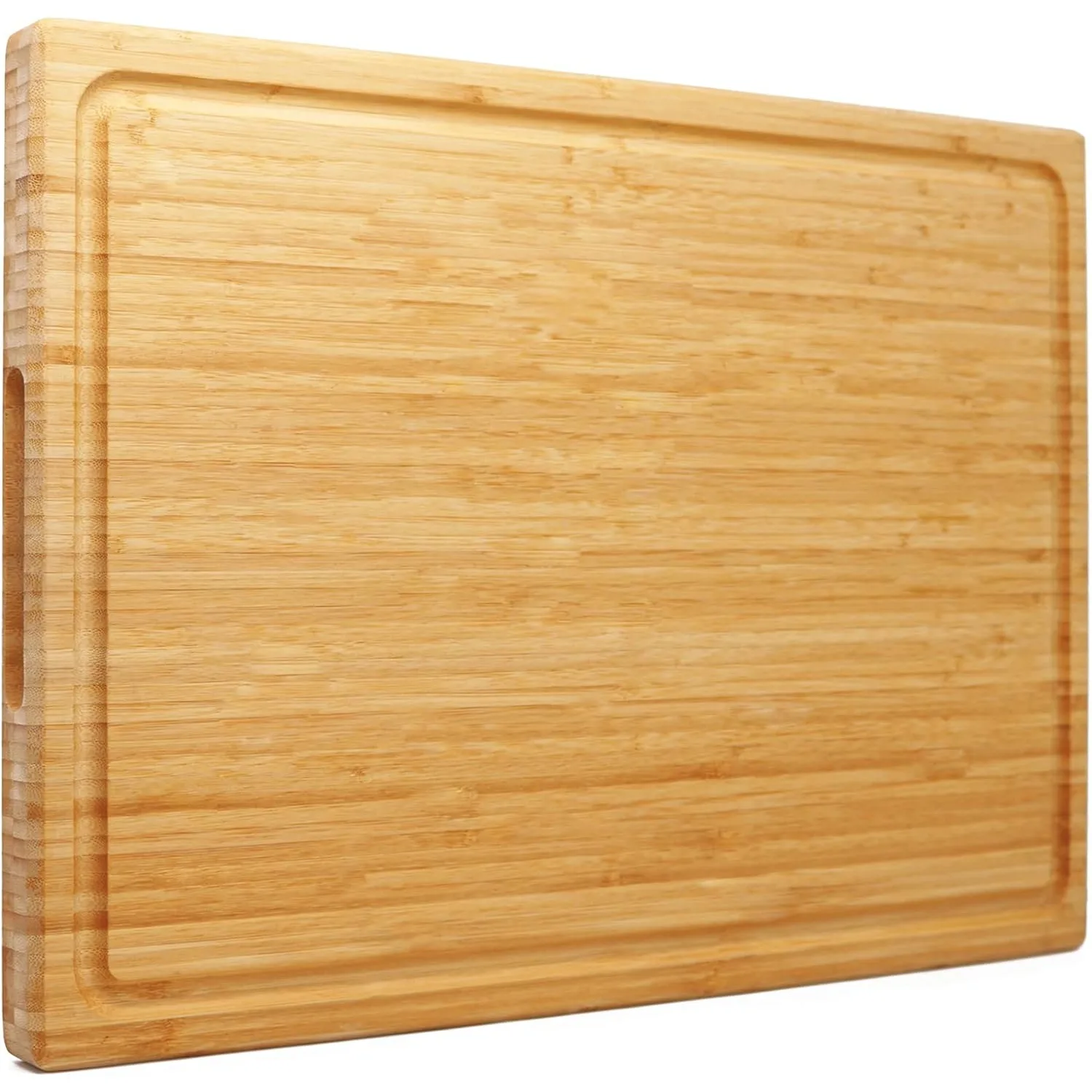 Extra large XXXL bamboo cutting board 24x16 inches, with handle and juice trough, thickness 1.25 inches
Extra large XXXL bamboo cutting board 24x16 inches, with handle and juice trough, thickness 1.25 inches