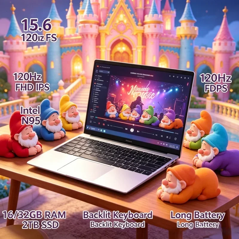 2026 New Arrival 15.6 Inch 120Hz FHD IPS Laptop Intel N95 16/32GB RAM 2TB SSD Backlit Long Battery Notebook
2026 New Arrival 15.6 Inch 120Hz FHD IPS Laptop Intel N95 16/32GB RAM 2TB SSD Backlit Long Battery Notebook