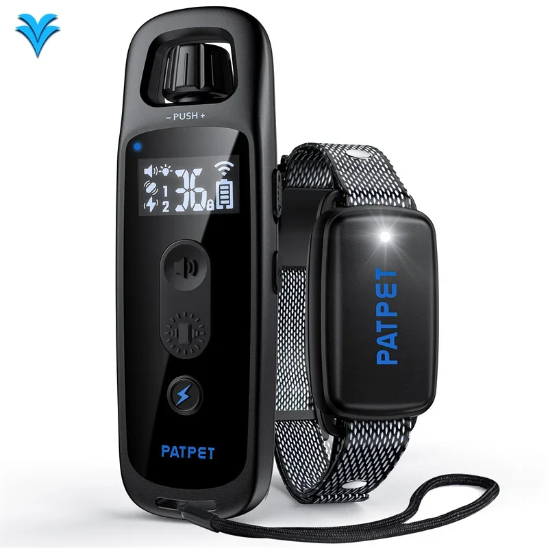 PATPET Trainer Training Dog Collar USB Rechargeable Electric LED Dog Training Collar Beeper Shock Anti Bark With Remote Control
PATPET Trainer Training Dog Collar USB Rechargeable Electric LED Dog Training Collar Beeper Shock Anti Bark With Remote Control