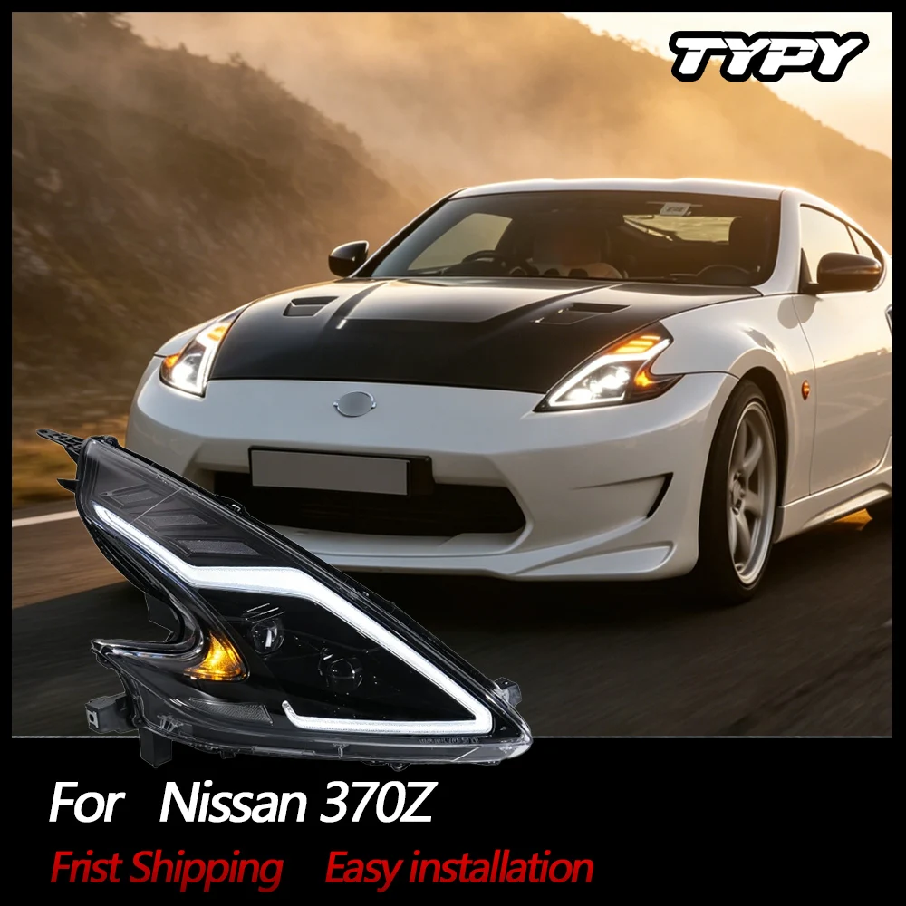 Car Headlights Styling for Nissan 370Z Headlight Assembly 2008-2020 Featuring Daytime Running Lights and Sequential Turn Signals
Car Headlights Styling for Nissan 370Z Headlight Assembly 2008-2020 Featuring Daytime Running Lights and Sequential Turn Signals