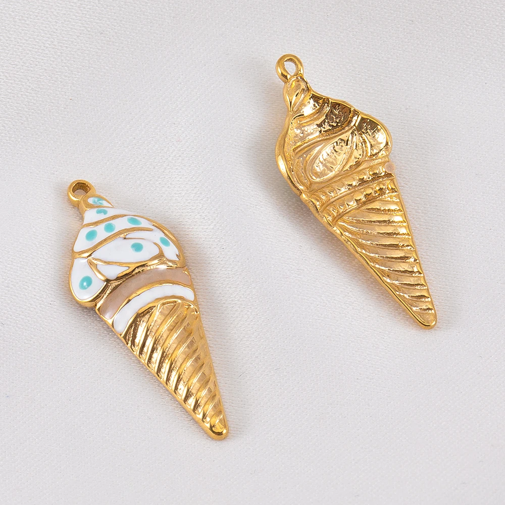 2pcs 304 Stainless Steel Ice Cream Enamel Pendant Summer Style DIY Bracelet Necklace Dessert-Themed Jewelry Finding Craft Supply
2pcs 304 Stainless Steel Ice Cream Enamel Pendant Summer Style DIY Bracelet Necklace Dessert-Themed Jewelry Finding Craft Supply
