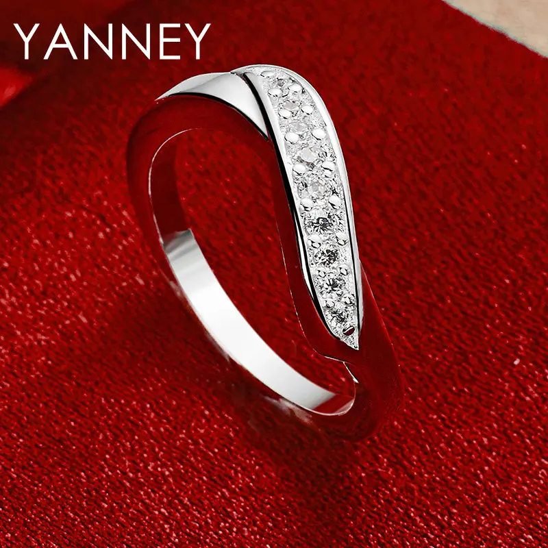 Classic 925 Sterling Silver 7-10# Simple Zircon Ring For Girlfriend Woman Fashion Wedding Jewelry Gift Party
Classic 925 Sterling Silver 7-10# Simple Zircon Ring For Girlfriend Woman Fashion Wedding Jewelry Gift Party