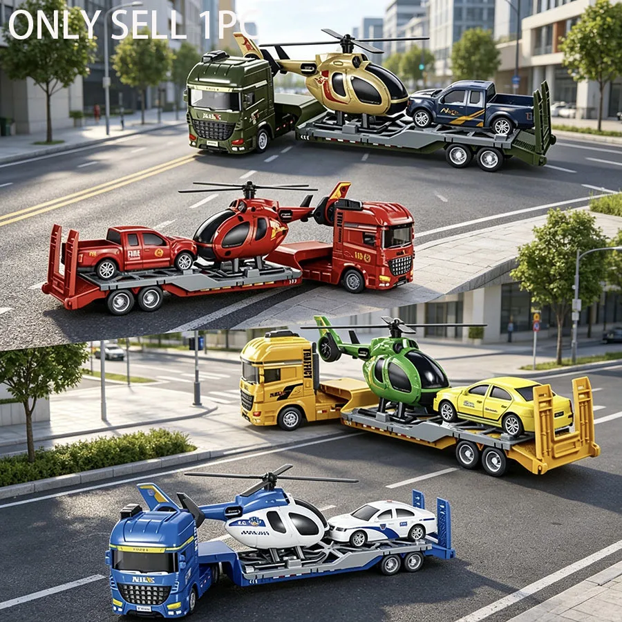 Various styles of inertia heavy-duty semi-trailer flatbed trailer model toys children's gifts suitable for 3 years old and above
Various styles of inertia heavy-duty semi-trailer flatbed trailer model toys children's gifts suitable for 3 years old and above