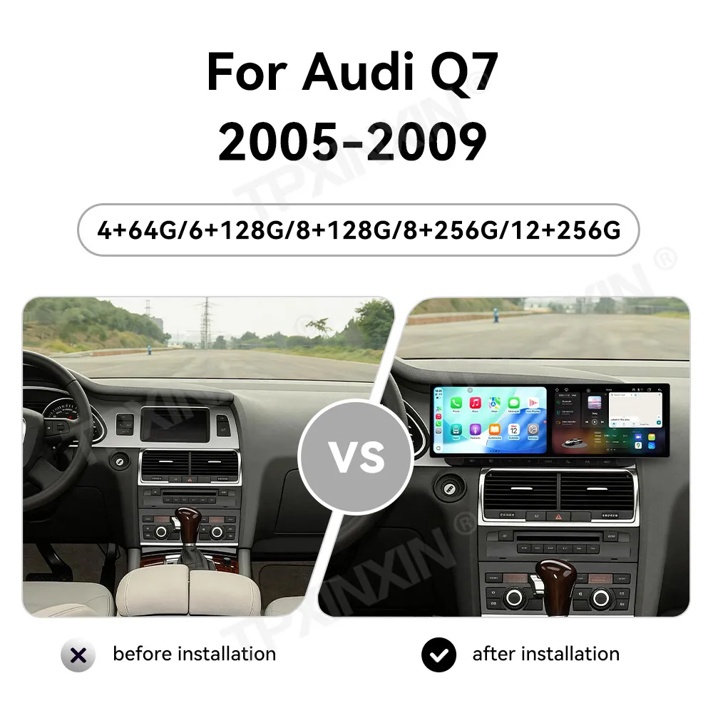 Android 15 Car Multimedia Player For Audi Q7 2005-2015 Auto Radio GPS Navigation Stereo 18.2 Inch Touch Screen Carplay HiCar DSP
Android 15 Car Multimedia Player For Audi Q7 2005-2015 Auto Radio GPS Navigation Stereo 18.2 Inch Touch Screen Carplay HiCar DSP