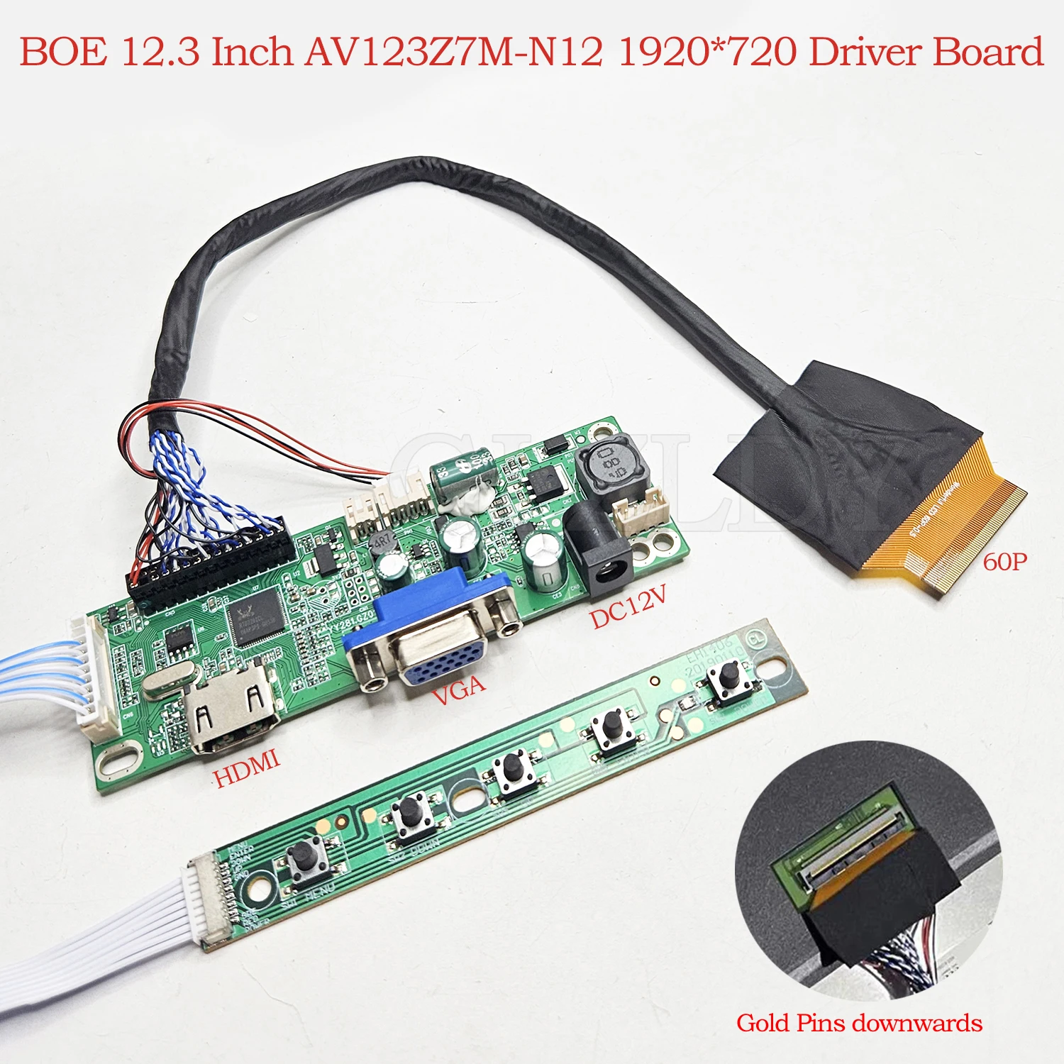 BOE 12,3-дюймовый ЖК-экран LVDS 1000, яркость AV123Z7M-N12, 1920*720, HDMI, VGA, дополнительный дисплей, полка для супермаркета, автомобильный дисплей
BOE 12,3-дюймовый ЖК-экран LVDS 1000, яркость AV123Z7M-N12, 1920*720, HDMI, VGA, дополнительный дисплей, полка для супермаркета, автомобильный дисплей
