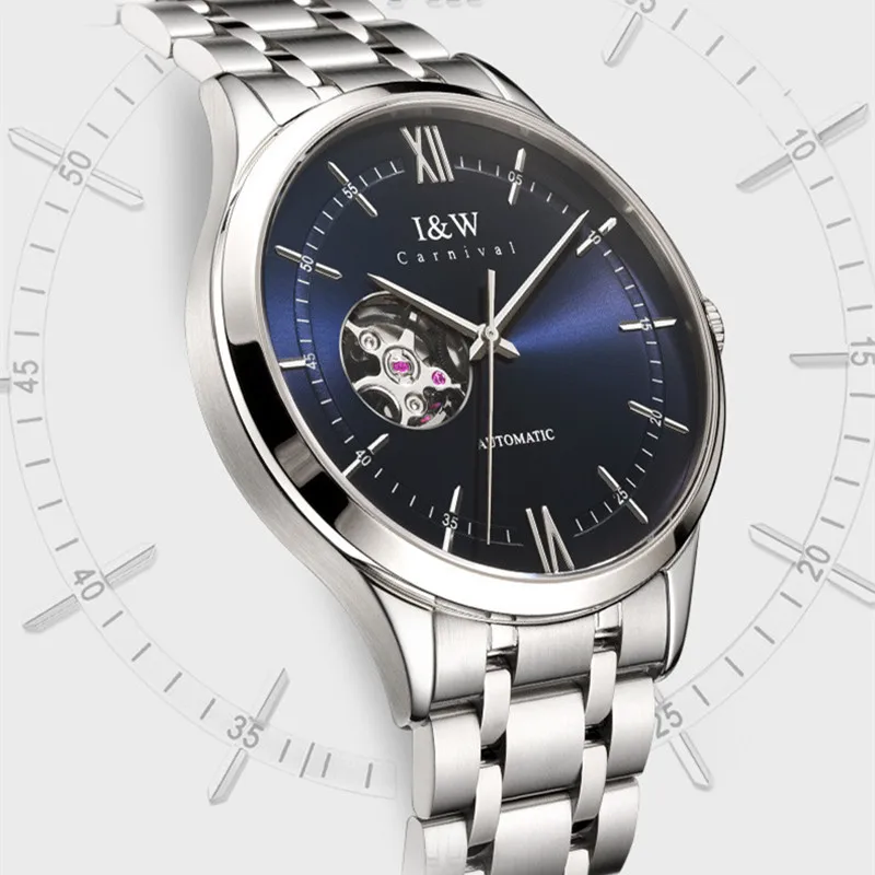 Relogio Masculino CARNIVAL Mechanical Business Watches for Man Brand Luxury Automatic Wristwatches Men Waterproof Reloj Hombre
Relogio Masculino CARNIVAL Mechanical Business Watches for Man Brand Luxury Automatic Wristwatches Men Waterproof Reloj Hombre