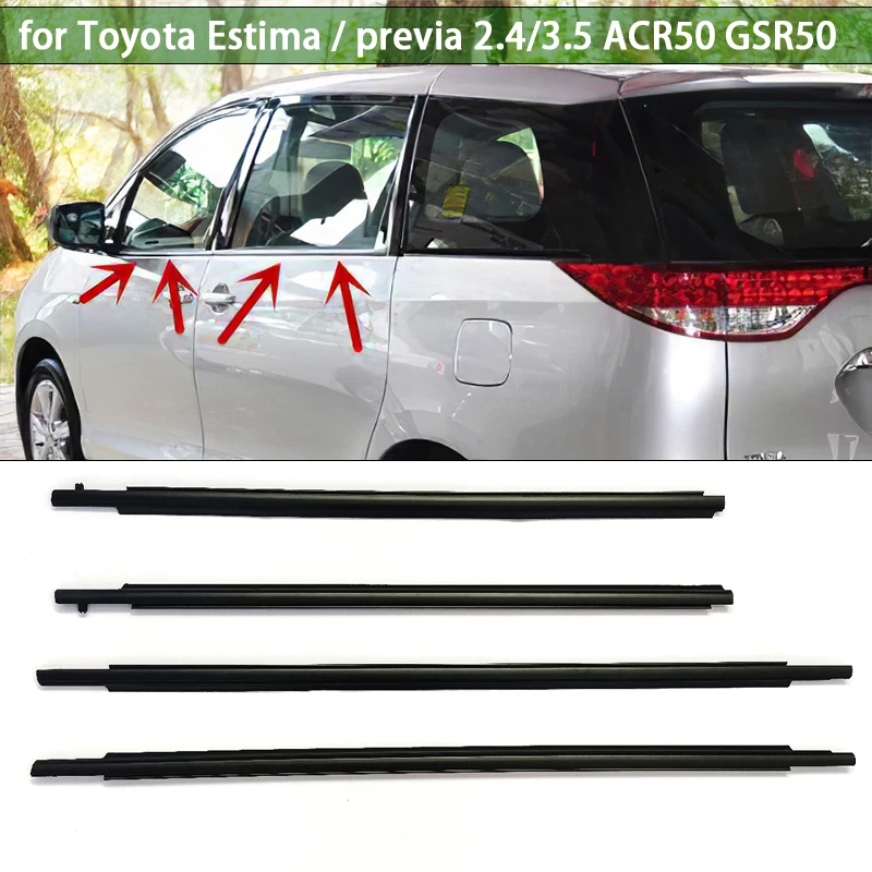 Car Window Weatherstrip Window Glass Waterproof Pressure Strip Sealing Strip Fit for Toyota Estima Previa 2.4 3.5 ACR50 GSR50
Car Window Weatherstrip Window Glass Waterproof Pressure Strip Sealing Strip Fit for Toyota Estima Previa 2.4 3.5 ACR50 GSR50