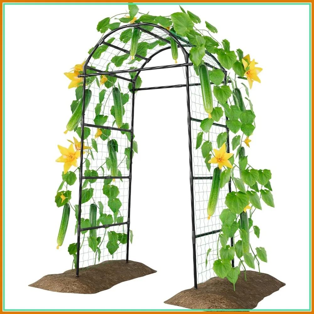 7ft Garden Arch Trellis for Climbing Plants, 32x83 Inch Plant Support for Vines, Vegetables, Flowers
7ft Garden Arch Trellis for Climbing Plants, 32x83 Inch Plant Support for Vines, Vegetables, Flowers