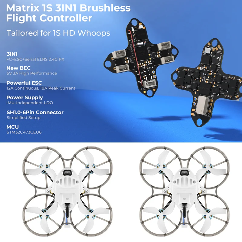 BETAFPV 2026Новый бесщеточный квадрокоптер Meteor75 Pro P1 Air Unit HD VTX Matrix 1S 3IN1 HD FC ELRS2.4G 1102 22000KV Motor
BETAFPV 2026Новый бесщеточный квадрокоптер Meteor75 Pro P1 Air Unit HD VTX Matrix 1S 3IN1 HD FC ELRS2.4G 1102 22000KV Motor