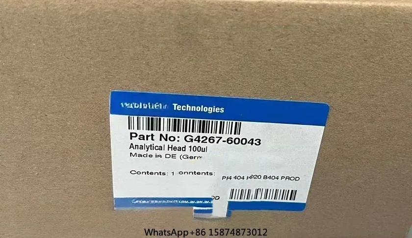 For Agilent G4267-60043 Analytical Head, 100 ΜL Metering Pump 100ul, New Original
For Agilent G4267-60043 Analytical Head, 100 ΜL Metering Pump 100ul, New Original