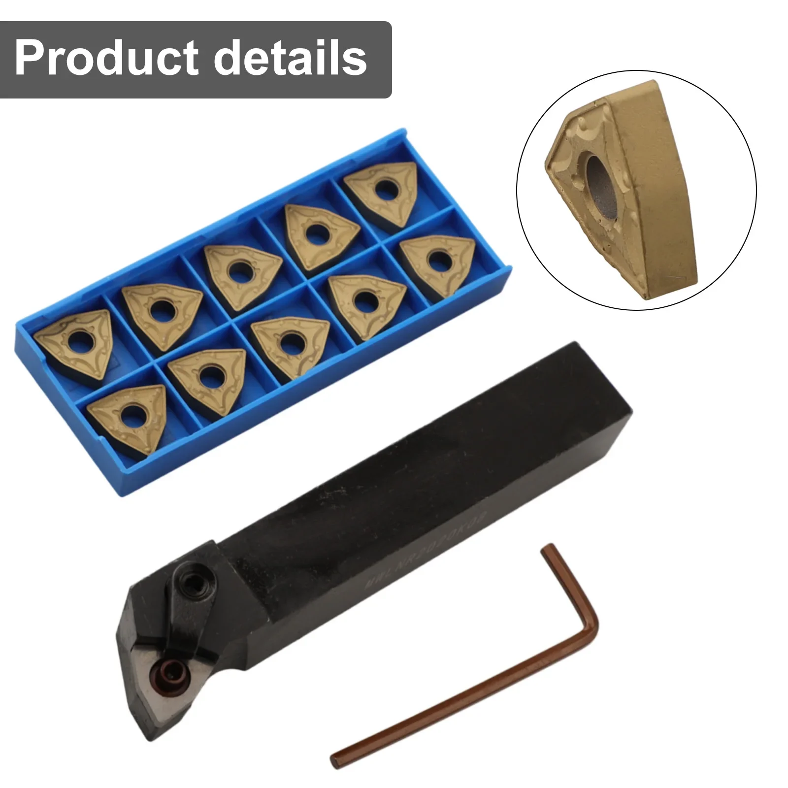 Metal Finishing Lathe Tool Holder MWLNR2020K08 + 10 WNMG0804 Carbide Inserts High Toughness Blade for Steel Machining
Metal Finishing Lathe Tool Holder MWLNR2020K08 + 10 WNMG0804 Carbide Inserts High Toughness Blade for Steel Machining