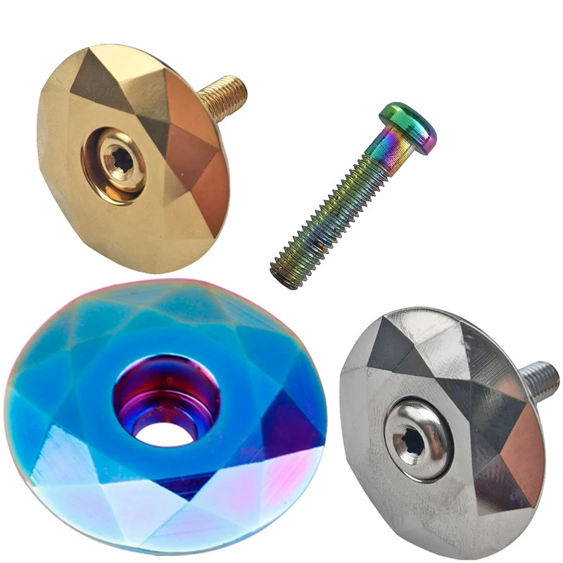 New 1-1/8" 28.6mm MTB Headset Screws Top Cap Cover Aluminum Alloy Mountain Road Bicycles Bowl Bike Stem Cap Bicycle Accessories
New 1-1/8" 28.6mm MTB Headset Screws Top Cap Cover Aluminum Alloy Mountain Road Bicycles Bowl Bike Stem Cap Bicycle Accessories
