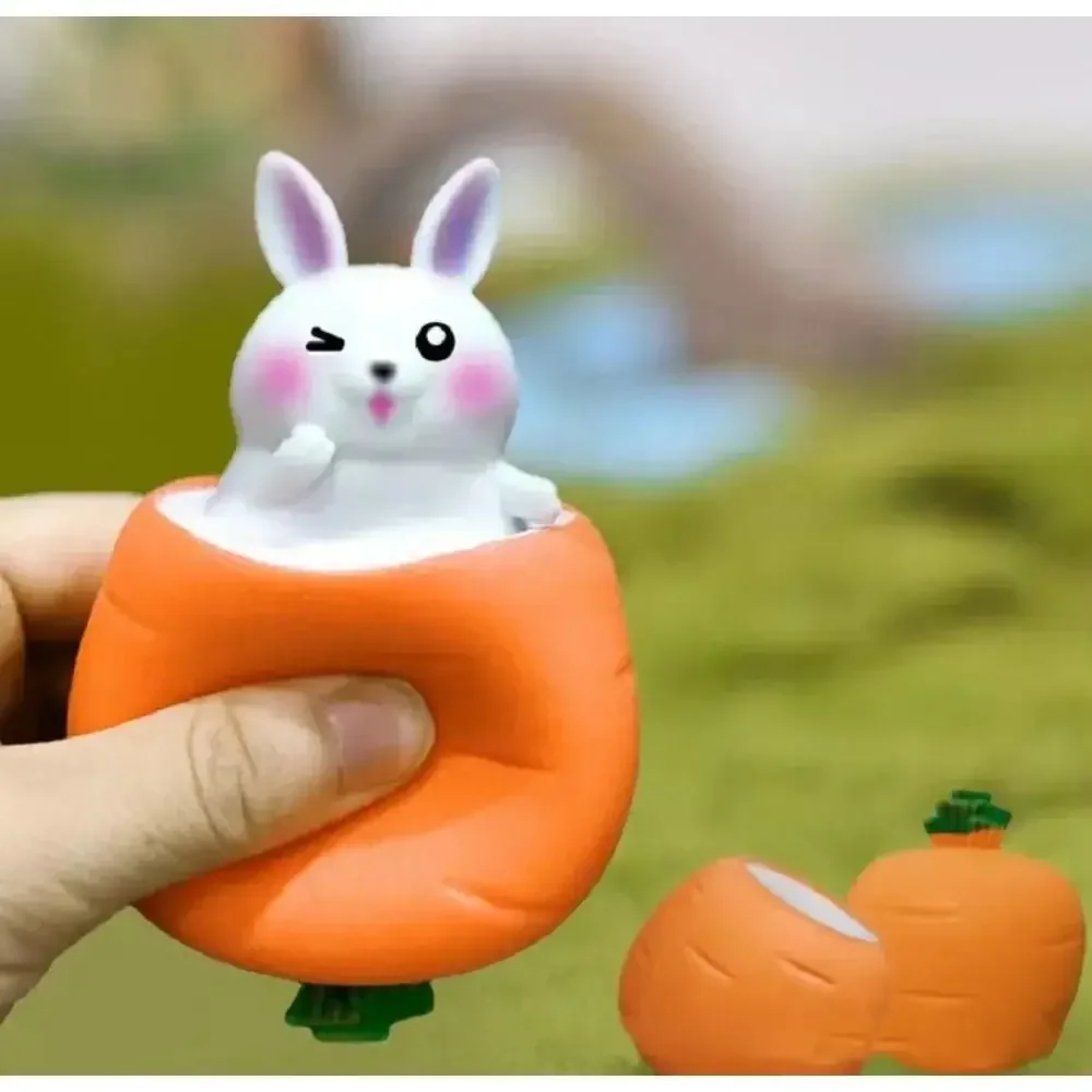 New Creative Carrot Rabbit Cup Novelty Miniature Squeeze Toys Kid Adult Sensory Decompression Gift Bunny Fidget Vent Toy
New Creative Carrot Rabbit Cup Novelty Miniature Squeeze Toys Kid Adult Sensory Decompression Gift Bunny Fidget Vent Toy