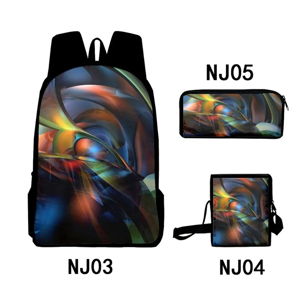Harajuku Popular Abstract Patterns 3D Print Student School Bags, Laptop Backpack, Backpack, Tilt Shoulder Bag, Pencil Case, 3Pcs
Harajuku Popular Abstract Patterns 3D Print Student School Bags, Laptop Backpack, Backpack, Tilt Shoulder Bag, Pencil Case, 3Pcs