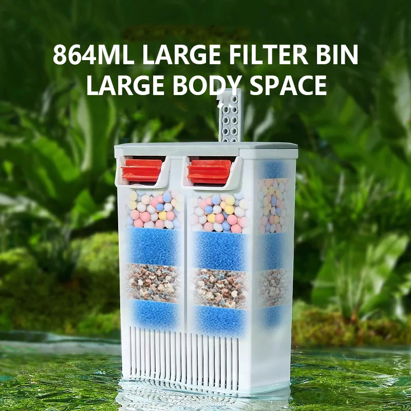Turtle Tank Filter Bin Low Water Level Turtle Terrarium Water Changer Double Chamber Filter Box Strong Filtration Water Purifier
Turtle Tank Filter Bin Low Water Level Turtle Terrarium Water Changer Double Chamber Filter Box Strong Filtration Water Purifier