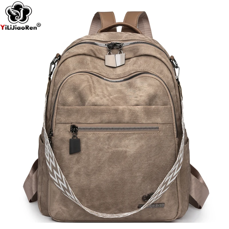High Quality Pu Leather Backpack Women Fashion Daypack Ladies Shoulder Bag Designer Large Capacity Bagpack for Girls School Bag
High Quality Pu Leather Backpack Women Fashion Daypack Ladies Shoulder Bag Designer Large Capacity Bagpack for Girls School Bag