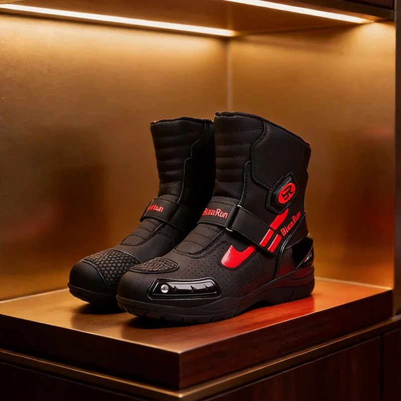 New Motorcycle Boots Men Leather Motos Breathable Anti Slip Wear-resistant Riders Boots Motorbike Racing Ankle Length Shoes
New Motorcycle Boots Men Leather Motos Breathable Anti Slip Wear-resistant Riders Boots Motorbike Racing Ankle Length Shoes