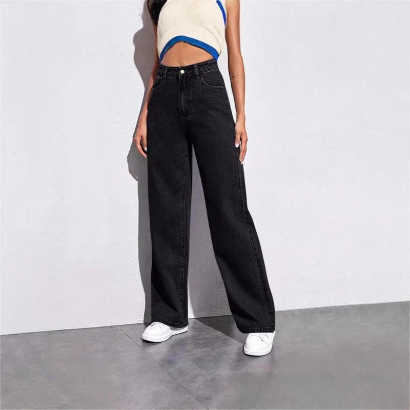 High Waist Loose Straight Leg Jeans Women's Summer New Casual Jeans High Waist Loose Fit Straight Leg Cross-Border Shipping
High Waist Loose Straight Leg Jeans Women's Summer New Casual Jeans High Waist Loose Fit Straight Leg Cross-Border Shipping