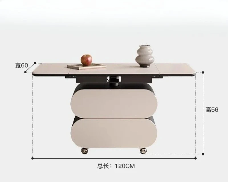A minimalist coffee table foldable mobile lifting multi-functional coffee table
A minimalist coffee table foldable mobile lifting multi-functional coffee table