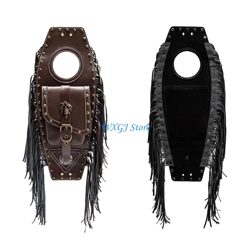 37JE Brown Motorcycle Hanging Bag with Coffin PU Leather Look, Front Pocket and Tie Rope for Tank Mount Small Item Storage Use
37JE Brown Motorcycle Hanging Bag with Coffin PU Leather Look, Front Pocket and Tie Rope for Tank Mount Small Item Storage Use
