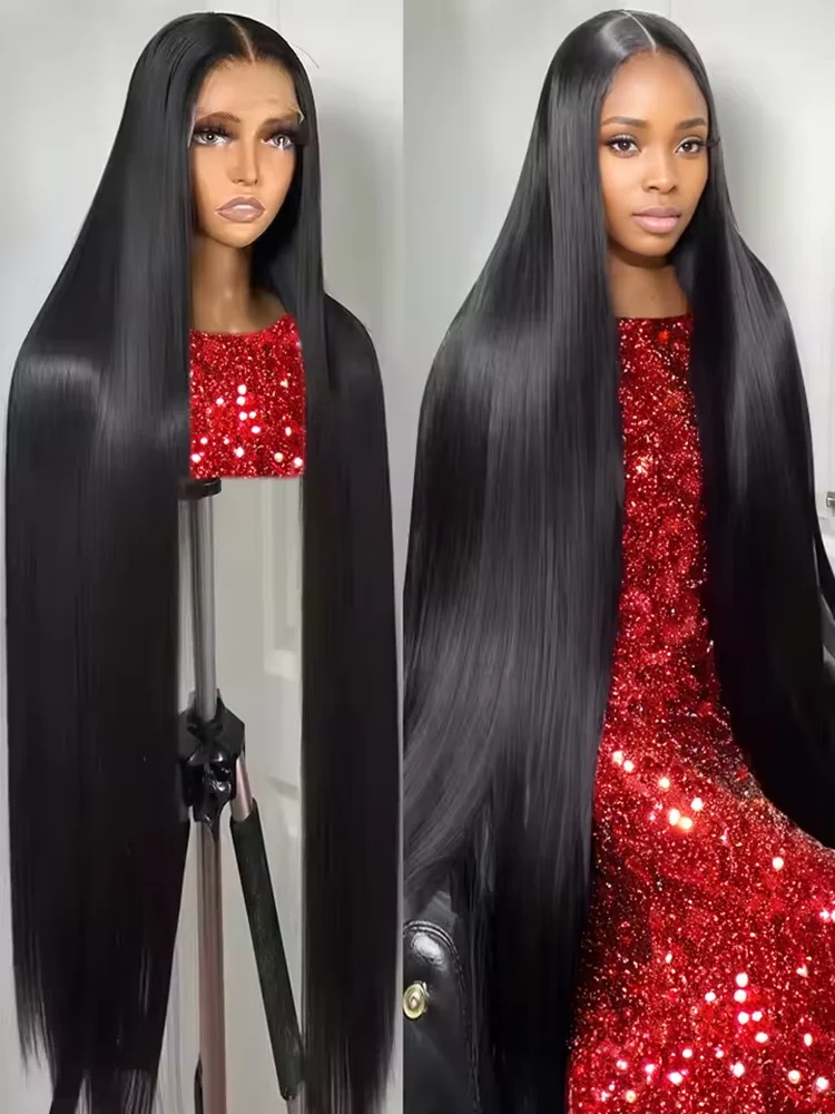 250% Density Brazilian Raw 30 32 inch 13x6 HD Lace Front Human Hair Wigs Bone Straight 13x4 Frontal Wigs Glueless Closure Wigs
250% Density Brazilian Raw 30 32 inch 13x6 HD Lace Front Human Hair Wigs Bone Straight 13x4 Frontal Wigs Glueless Closure Wigs