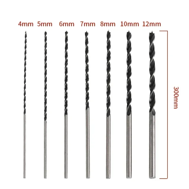 Woodworking Tool Centered Hole Opener 7pcs 4mm 5mm 6mm 7mm 8mm 10mm 12mm Extra Long 300mm Triple pointed Wood Drill Bit Set
Woodworking Tool Centered Hole Opener 7pcs 4mm 5mm 6mm 7mm 8mm 10mm 12mm Extra Long 300mm Triple pointed Wood Drill Bit Set