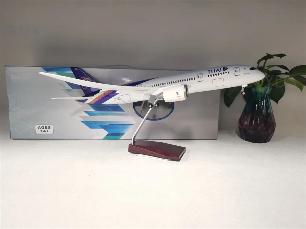 Airplane Model 47cm B787 Thailand Plane Model with LED Light(Touch or Sound Control) for Decoration or Gift for Collections
Airplane Model 47cm B787 Thailand Plane Model with LED Light(Touch or Sound Control) for Decoration or Gift for Collections