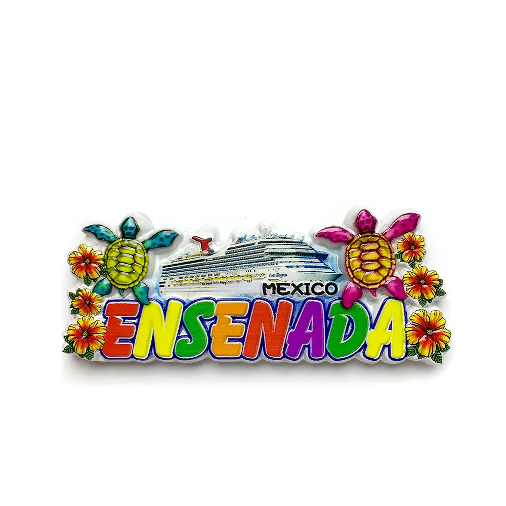 Mexican Ensenada Resin Fridge Magnet, Colorful Text Design, Two Turtle Decorations, Travel Souvenir, Home Decoration
Mexican Ensenada Resin Fridge Magnet, Colorful Text Design, Two Turtle Decorations, Travel Souvenir, Home Decoration