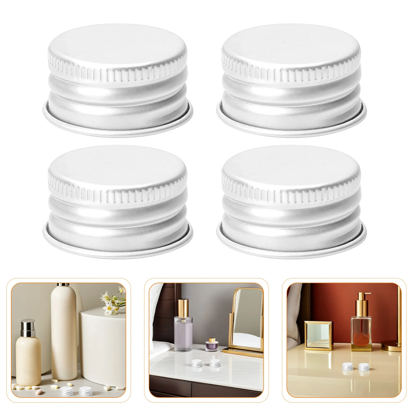 100pcs 18Mm Portable Aluminum Screw Caps Replacement Lids For Lotion Bottles Glass Jars Leakproof Travel Storage Solution
100pcs 18Mm Portable Aluminum Screw Caps Replacement Lids For Lotion Bottles Glass Jars Leakproof Travel Storage Solution
