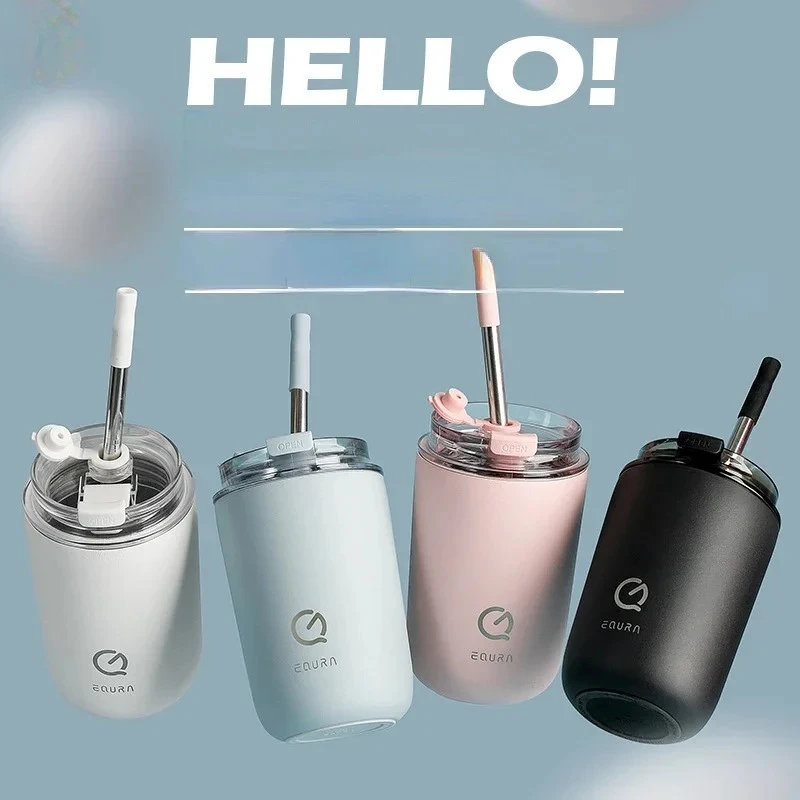 Small Coffee Mugs Water Bottle Stainless Steel Cups with Lids and Straws Simple Accompanying Cup Juice Tea Travel Cup
Small Coffee Mugs Water Bottle Stainless Steel Cups with Lids and Straws Simple Accompanying Cup Juice Tea Travel Cup