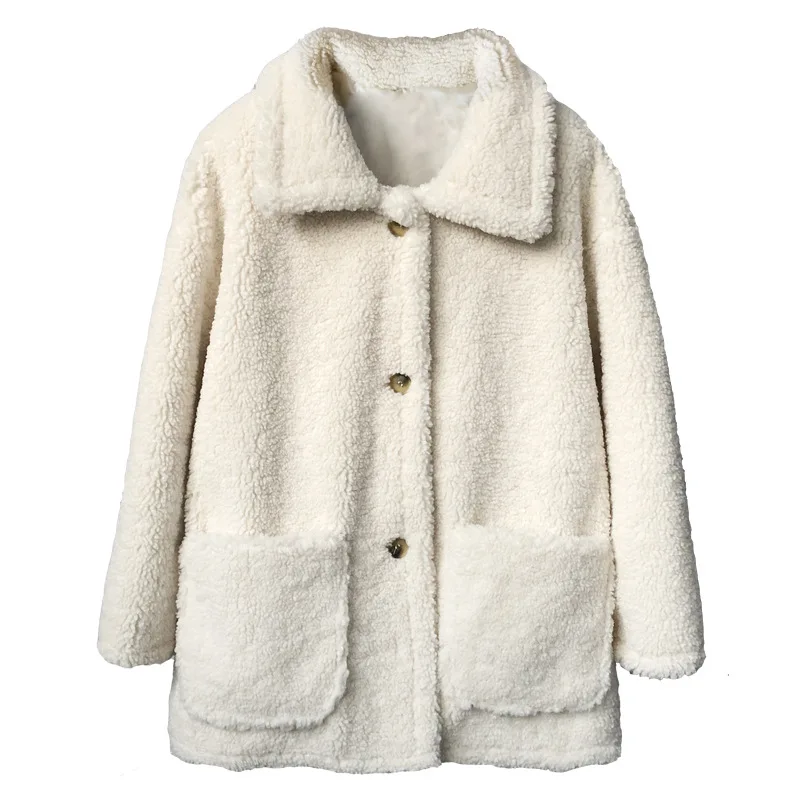 Женские пальто из искусственного меха ягненка Y2k Пальто с отложным воротником и длинными рукавами на пуговицах с открытой строчкой Толстые свободные куртки Осень Зима 2025
Женские пальто из искусственного меха ягненка Y2k Пальто с отложным воротником и длинными рукавами на пуговицах с открытой строчкой Толстые свободные куртки Осень Зима 2025