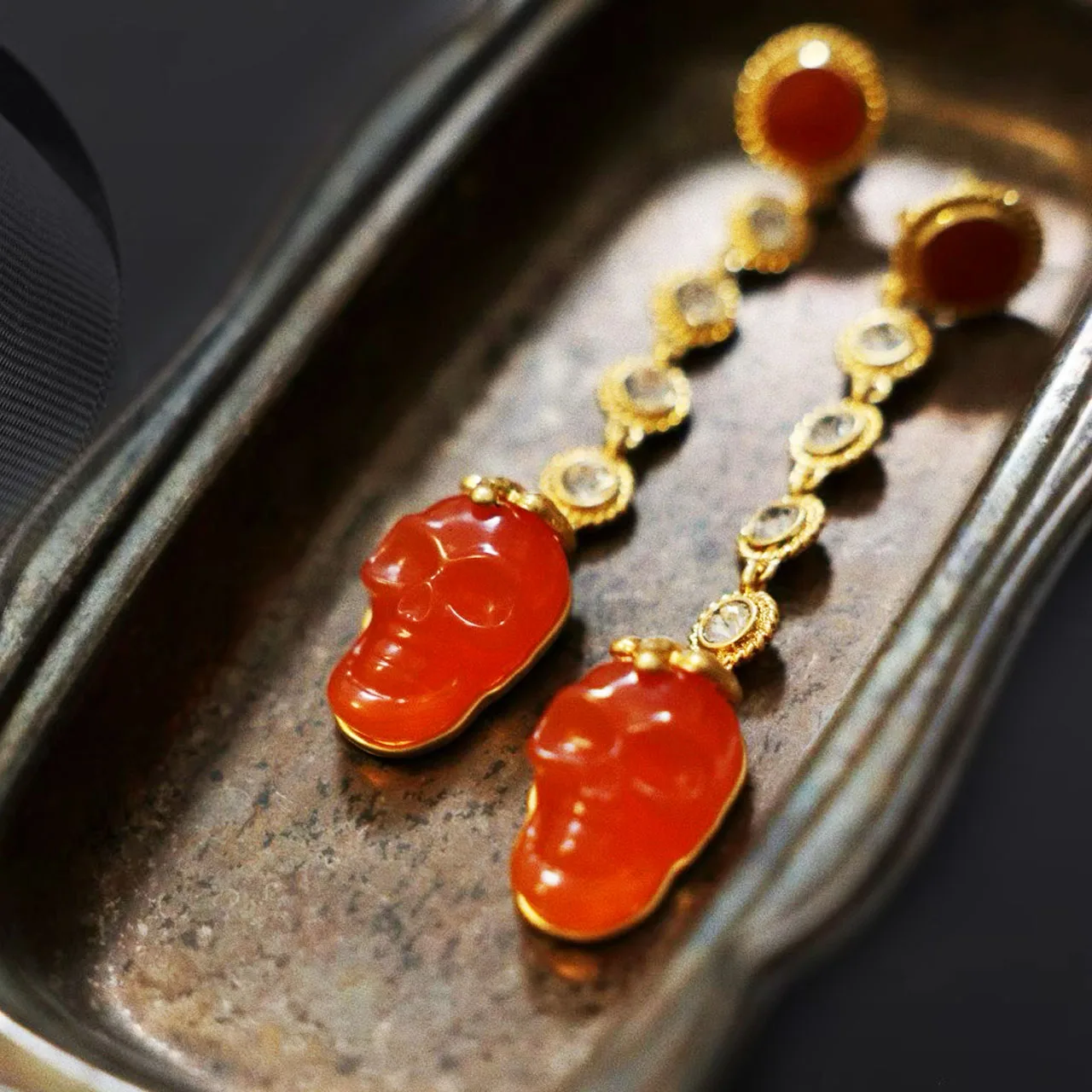 New Jewelry & Accessories Retro Rock Style High Quality Red Resin Skull With Long Tassel Earrings For Women's Parties & Gifts
New Jewelry & Accessories Retro Rock Style High Quality Red Resin Skull With Long Tassel Earrings For Women's Parties & Gifts