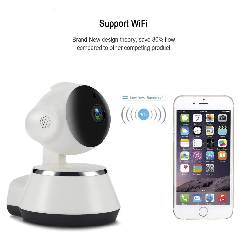STLF V380 APP Pan Tilt Wireless IP Wifi 720P HD Home P2P Security Surv Eillance Two-Way Audio TF Card Slot Supports
STLF V380 APP Pan Tilt Wireless IP Wifi 720P HD Home P2P Security Surv Eillance Two-Way Audio TF Card Slot Supports