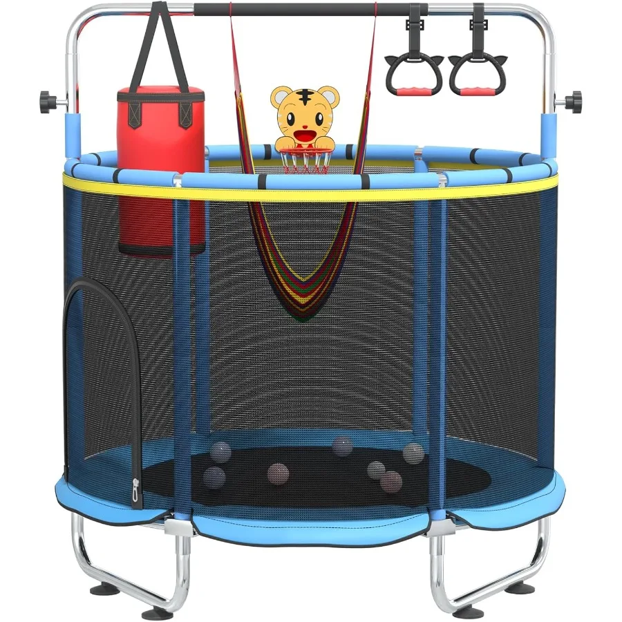 60 Trampoline for with Safety Net 440lbs Indoor Outdoor Toddler Trampoline with Swing Adjustable Gym Bar Basketball Hoop Fun Ac
60 Trampoline for with Safety Net 440lbs Indoor Outdoor Toddler Trampoline with Swing Adjustable Gym Bar Basketball Hoop Fun Ac