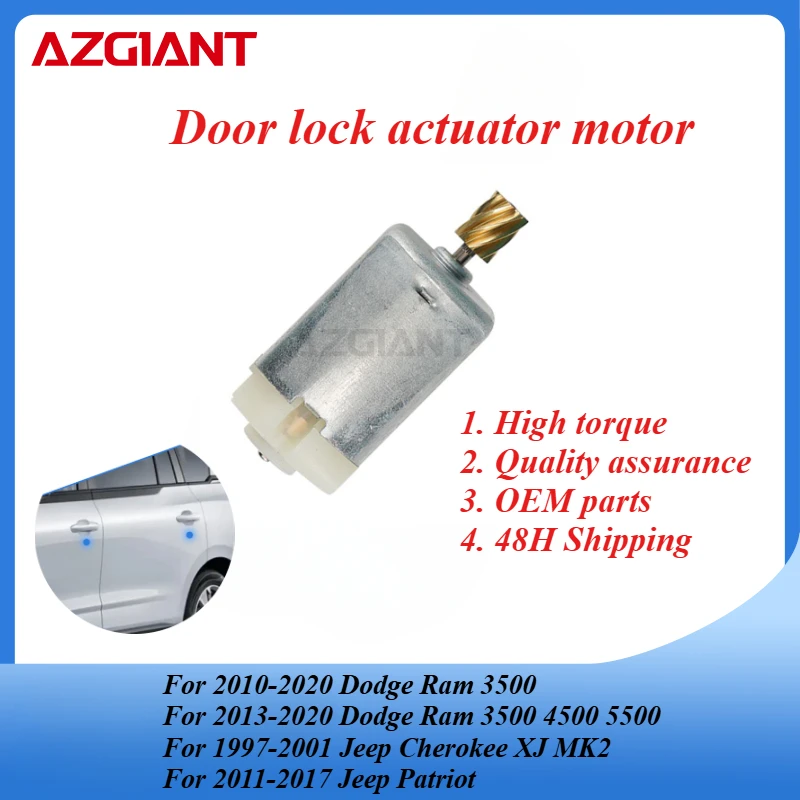 AZGIANT High Quality Car Centre Door Lock Motor for Dodge Ram 3500/Jeep Cherokee XJ MK2/Chrysler PT Cruiser/Dodge Grand Caravan
AZGIANT High Quality Car Centre Door Lock Motor for Dodge Ram 3500/Jeep Cherokee XJ MK2/Chrysler PT Cruiser/Dodge Grand Caravan