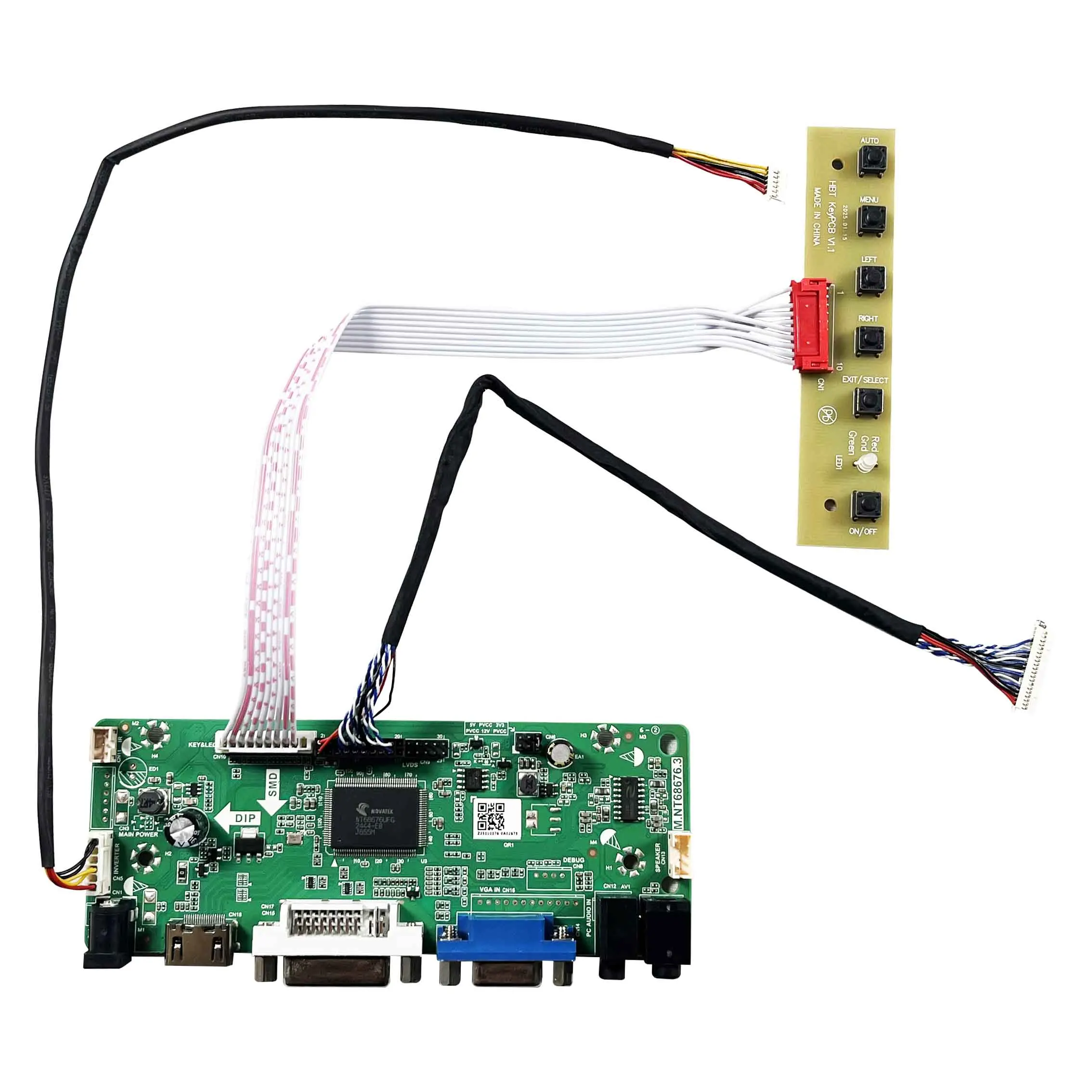 M.Nt68676 1024X768 Universal Lcd Monitor Controller Board Lcd Controller Board For Laptop Display Lcd 10.4 Tx26D211Vm0Baa
M.Nt68676 1024X768 Universal Lcd Monitor Controller Board Lcd Controller Board For Laptop Display Lcd 10.4 Tx26D211Vm0Baa