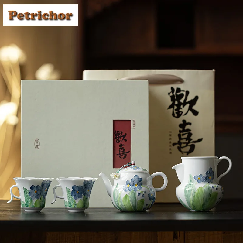 Hand Drawn Orchid Tea Set Complete Set Vintage Tea Tools Set Tea Ceremony Set Tea Maker Teapot and Tea Cup Set Cha Decoration
Hand Drawn Orchid Tea Set Complete Set Vintage Tea Tools Set Tea Ceremony Set Tea Maker Teapot and Tea Cup Set Cha Decoration